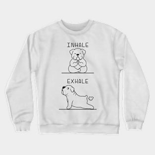 English bulldog yoga Crewneck Sweatshirt